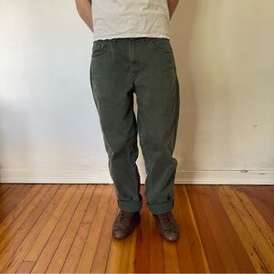 Levi's Olive Green Cotton Pants
